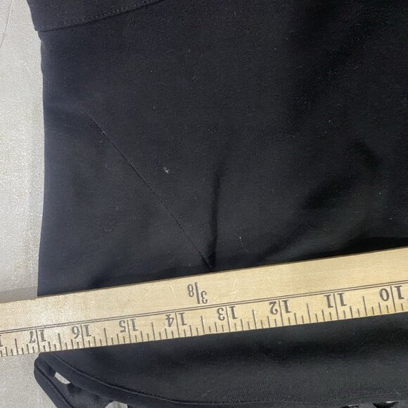 Ralph Lauren Midi Fit & Flare Dress Womens‎ Size 8 M Black Sleeveless Cocktail - Picture 9 of 13